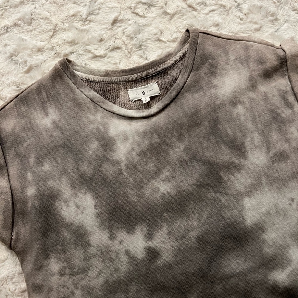Lou & Grey gray tie dye Small Dress